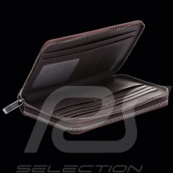 Portefeuille Porsche Design style pochette avec dragonne Cuir Marron foncé Business Pouch 12 4056487001432