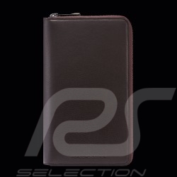 Porsche Design Brieftasche im Pouch-Stil mit Handschlaufe Leder Dunkelbraun Business Pouch 12 4056487001432
