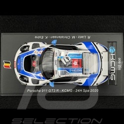 Porsche 911 GT3 R Type 991 n°47 24h Spa 2020 1/43 Spark SB379