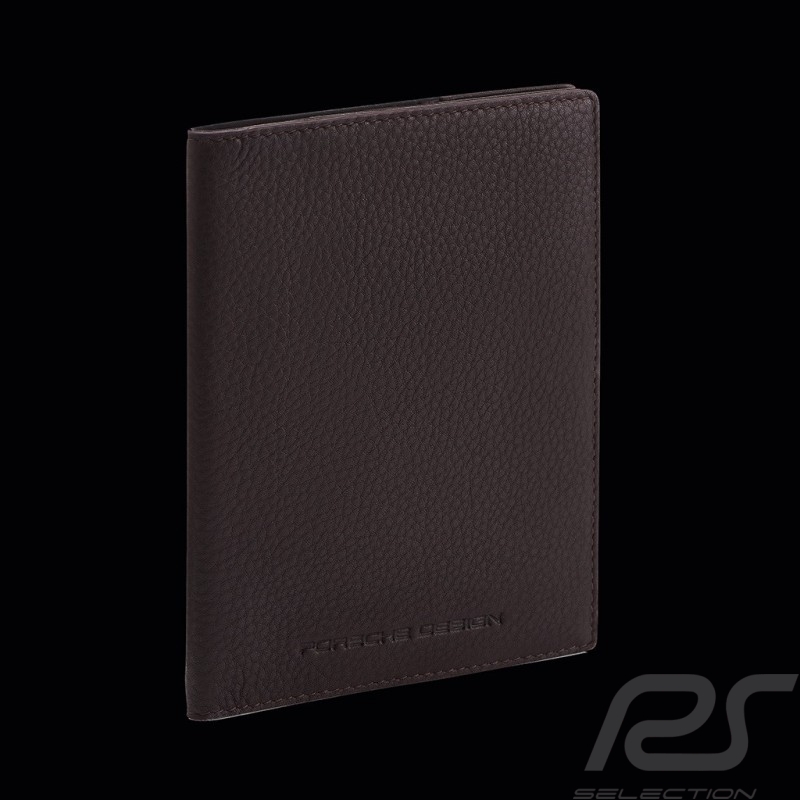 Etui pour passeport Porsche Design Cuir Marron foncé Business Passport Holder 4056487001357