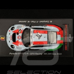 Porsche 911 GT3 R Type 991 n°12 24h Spa 2020 1/43 Spark SB373