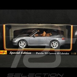 Porsche 911 Carrera 4S Cabriolet type 996 2004 Metallic Grey 1/18 Maisto 31661