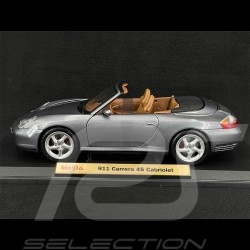 Porsche 911 Carrera 4S Cabriolet type 996 2004 Gris Métallique 1/18 Maisto 31661