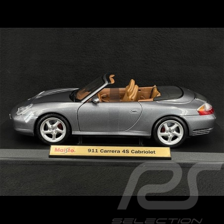 Porsche 911 Carrera 4S Cabriolet type 996 2004 Gris Métallique 1/18 Maisto 31661