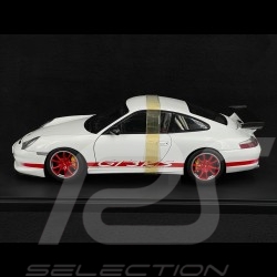 Porsche 911 GT3 RS type 996 2004 Blanc / Bande Rouge 1/18 AutoArt 80471