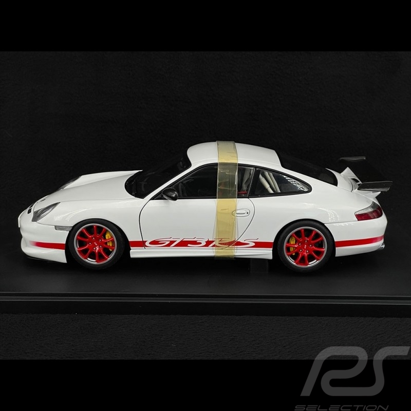 Porsche 911 GT3 RS type 996 2004 Blanc / Bande Rouge 1/18 AutoArt 80471