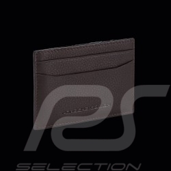 Geldbörse Porsche Design Kartenetui mit Geldklammer Leder Dunkelbraun Business Cardholder 2 4056487001265
