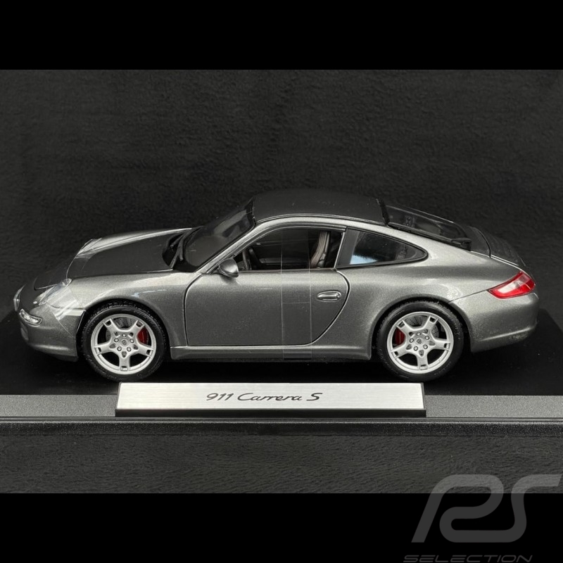 Porsche 911 Carrera S Coupe type 997 2005 Seal metallic-grau 1/18 Maisto WAP02110115