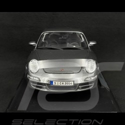 Porsche 911 Carrera S Coupe type 997 2005 Seal Metallic Grey  1/18 Maisto WAP02110115