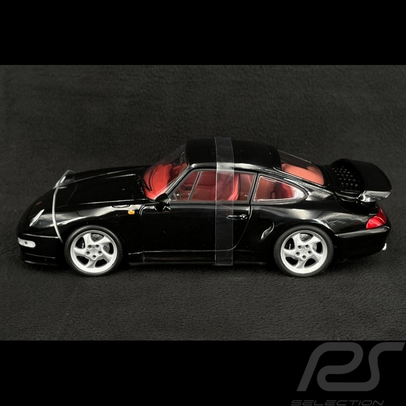 【SALE】UT ポルシェ 911 ターボS 1/18 ミニカー 黒 乗用車
