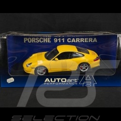 Porsche 911 Carrera Coupe type 996 Jaune Vitesse 1/18 AutoArt 77852