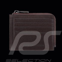 Geldbörse Porsche Design Kompakt mit Reißverschluss Leder Dunkelbraun Business Wallet 11 4056487001050