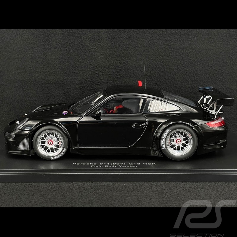 Porsche 911 GT3 RSR Type 997 Plain Body 2007 Schwarz 1/18 Autoart 80787