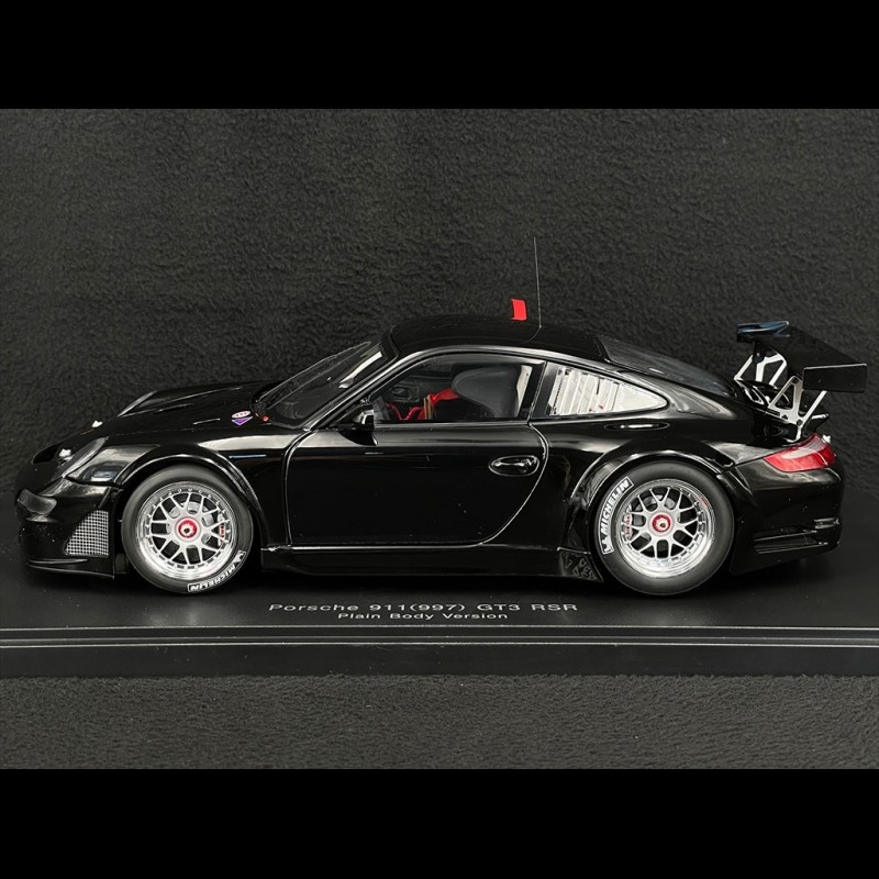 Porsche 911 GT3 RSR Type 997 Plain Body 2007 Black 1/18 Autoart 80787