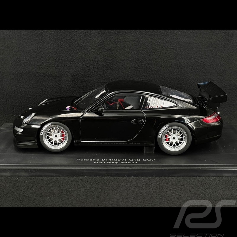 Porsche 911 GT3 Cup Type 997 Plain Body 2007 Black 1/18 Autoart 80789