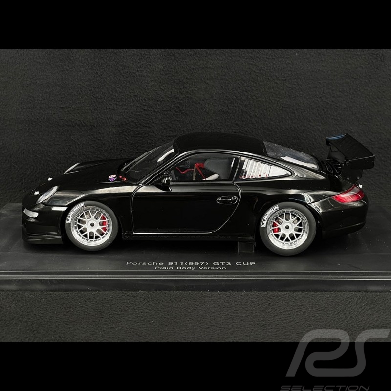 Porsche 911 GT3 Cup Type 997 Plain Body 2007 Noir 1/18 Autoart 80789