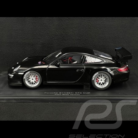 Porsche 911 GT3 Cup Type 997 Plain Body 2007 Black 1/18 Autoart 80789