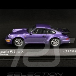 Porsche 911 Turbo Type 965 Bleu Violet métallisé 1/43 Minichamps 430069107