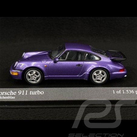 Porsche 911 Turbo Type 965 Bleu Violet métallisé 1/43 Minichamps 430069107