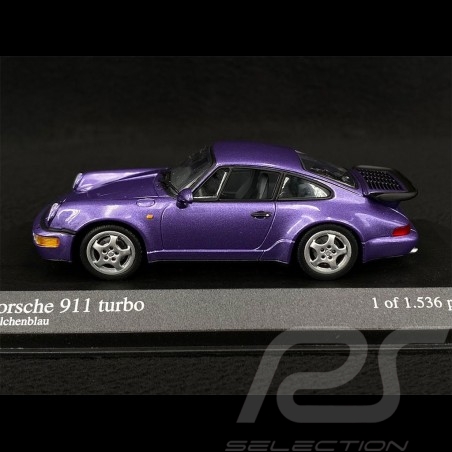 Porsche 911 Turbo Type 965 Violet Blue Metallic 1/43 Minichamps 430069107