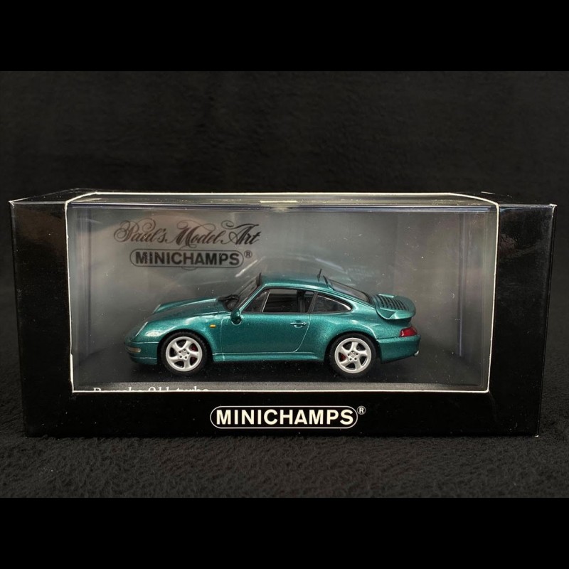 Porsche 911 type 993 Turbo 1995 turquoise 1/43 Minichamps 430069206