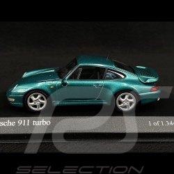 Porsche 911 type 993 Turbo 1995 turquoise 1/43 Minichamps 430069206