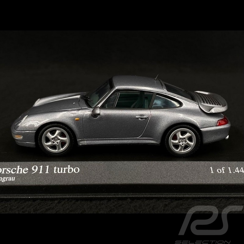 Porsche 911 Turbo Type 993 Gris Argent Métallisé 1/43 Minichamps 430069207