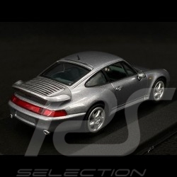 Porsche 911 Turbo Type 993 Silver Grey metallic 1/43 Minichamps 430069207