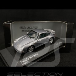 Porsche 911 Turbo Type 993 Silver Grey metallic 1/43 Minichamps 430069207