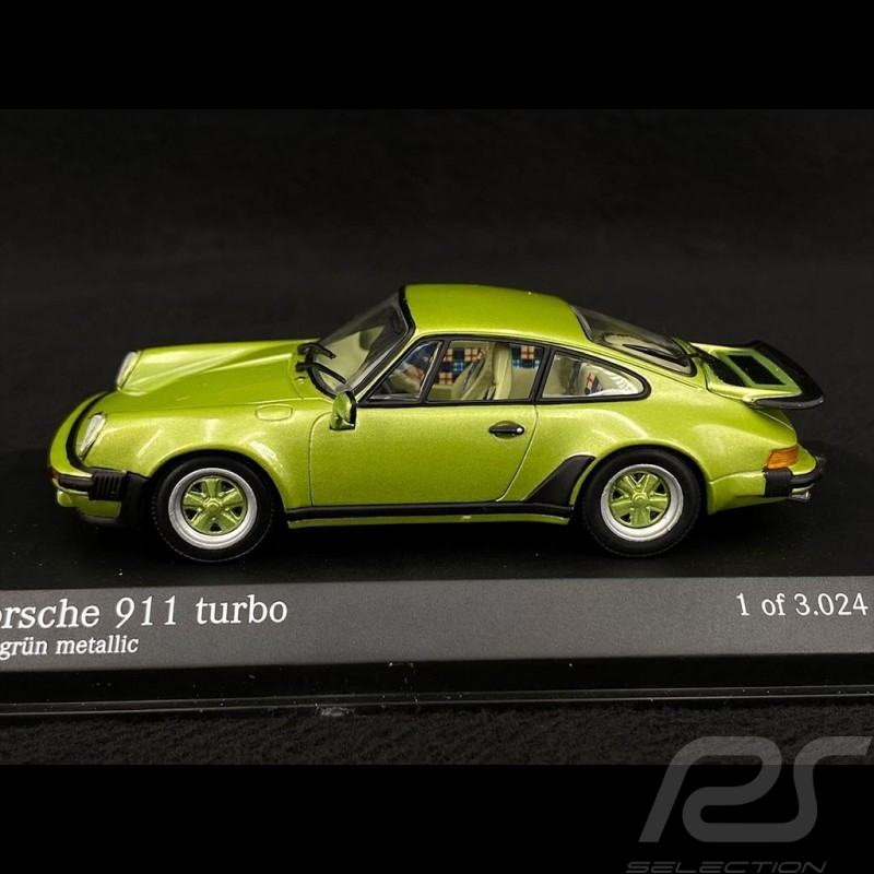 Porsche 911 Turbo Type 930 1977 Vert Lime Métallique 1/43 Minichamps 430069005