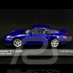 Porsche 911 Type 996 Turbo 1999 Prost Blau Metallic 1/43 Minichamps 430069301