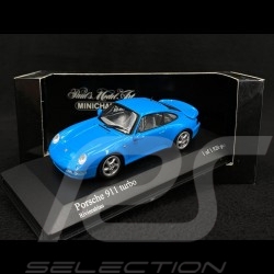 Porsche 911 Turbo Type 993 1995 Bleu Riviera 1/43 Minichamps 430069204