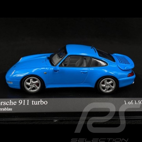 Porsche 911 Turbo Type 993 1995 Bleu Riviera 1/43 Minichamps 430069204