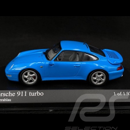 Porsche 911 Turbo Type 993 1995 Riviera Blue 1/43 Minichamps 430069204