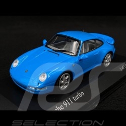 Porsche 911 Turbo Type 993 1995 Bleu Riviera 1/43 Minichamps 430069204