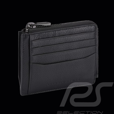 Portefeuille Porsche Design Compact Fermeture zip Cuir Noir Business Wallet 11 4056487001050