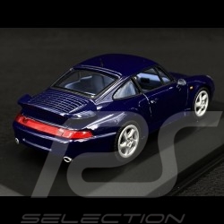 Porsche 911 Turbo Type 993 1995 Bleu Montreal Métallique 1/43 Minichamps 430069201