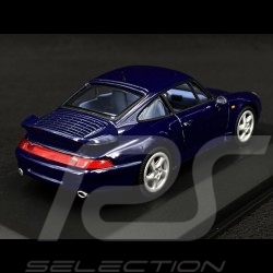 Porsche 911 Turbo Type 993 1995 Montreal Blue Metallic 1/43 Minichamps 430069201