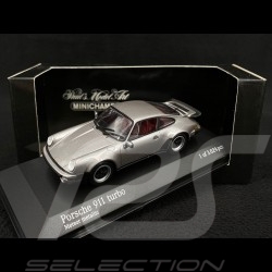 Porsche 911 type 930 turbo 3.0 1977 gris meteor métallisé 1/43 Minichamps 430069004