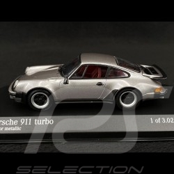 Porsche 911 type 930 turbo 3.0 1977 gris meteor métallisé 1/43 Minichamps 430069004