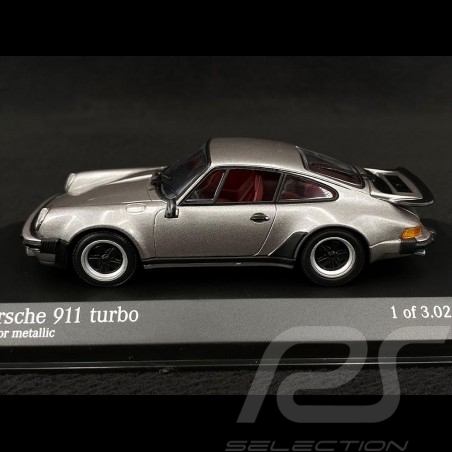 Porsche 911 type 930 turbo 3.0 1977 metallic meteor grey 1/43 Minichamps 430069004
