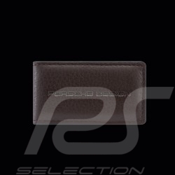 Portefeuille Porsche Design Pince à billets Cuir Marron foncé Business Money Clip 4056487001401