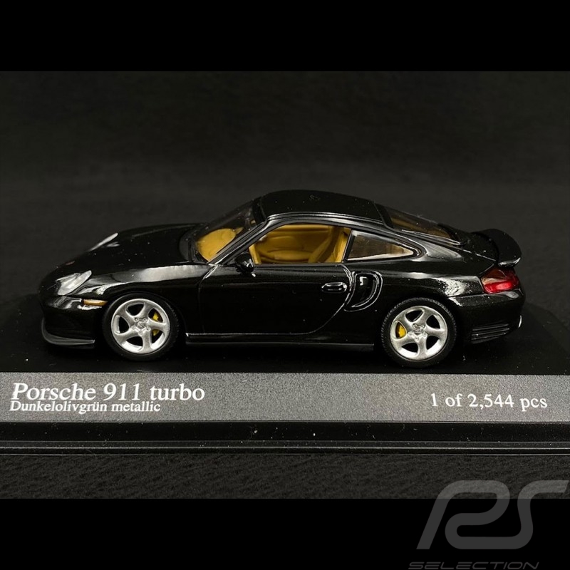 Porsche 911 Type 996 Turbo 2000 Dark Olive Green Metallic 1/43 Minichamps 430069310