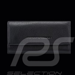 Key holder Porsche Design folding key case Leather Black Business Key Case L 4056487001135