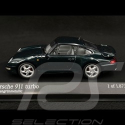 Porsche 911 Turbo Type 993 Tannengrün metallic 1/43 Minichamps 430069202