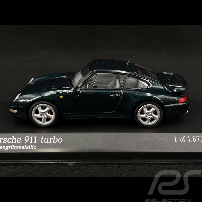 Porsche 911 Turbo Type 993 Vert Sapin Métallisé 1/43 Minichamps 430069202