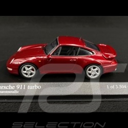 Porsche 911 Type 993 Turbo 1995 Rouge Arena Métallisé 1/43 Minichamps 430069208