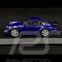 Porsche 911 Turbo Type 964 1990 bleu marine 1/43 Minichamps 430069100