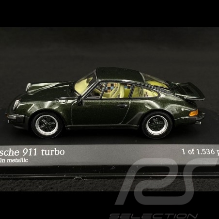 Porsche 911 Turbo Type 930 1977 Oak Green Metallic 1/43 Minichamps 430069001