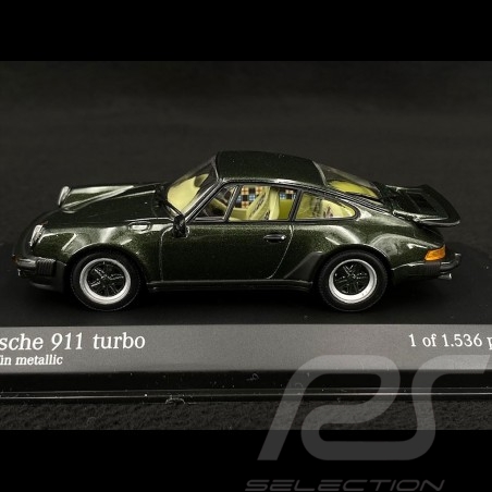 Porsche 911 Turbo Type 930 1977 Oakgrün Metallic 1/43 Minichamps 430069001